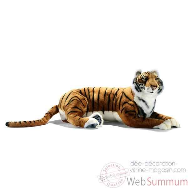 Anima - Peluche tigre brun couche 100 cm -3947