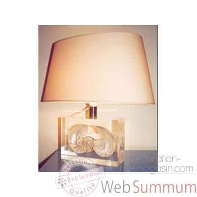 Moyenne Lampe Ovale Nautile Nacre Abat-jour Ovale Beige-126