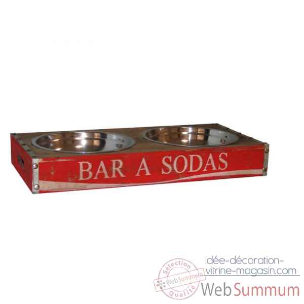 Gamelle chien \"bar a soda\" Antic Line -SEB13452