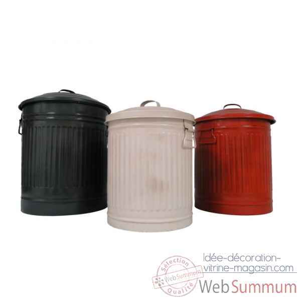 Set de 3 poubelles Antic Line -SEB13440