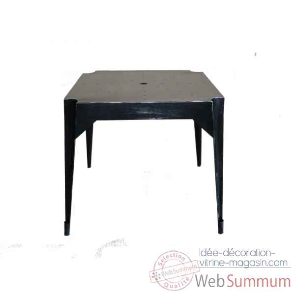 Table en fer \"multiple\'s\" noire hauteur 76 cms Antic Line -CD574