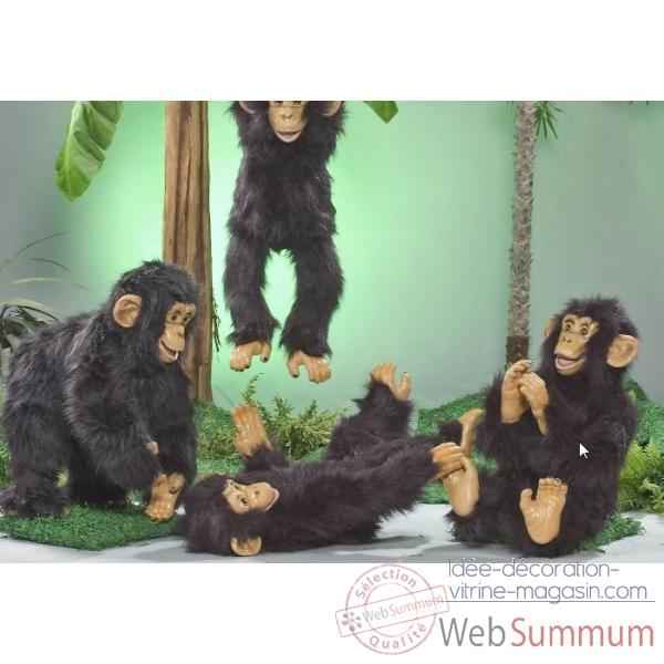 Automate - chimpanze assis applaudissant Automate Decoration Noel 287