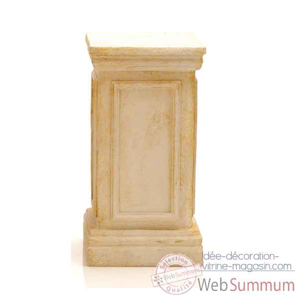 Piedestal et Colonne-Modele York Podest, surface marbre vieilli combines avec or-bs1001wwg