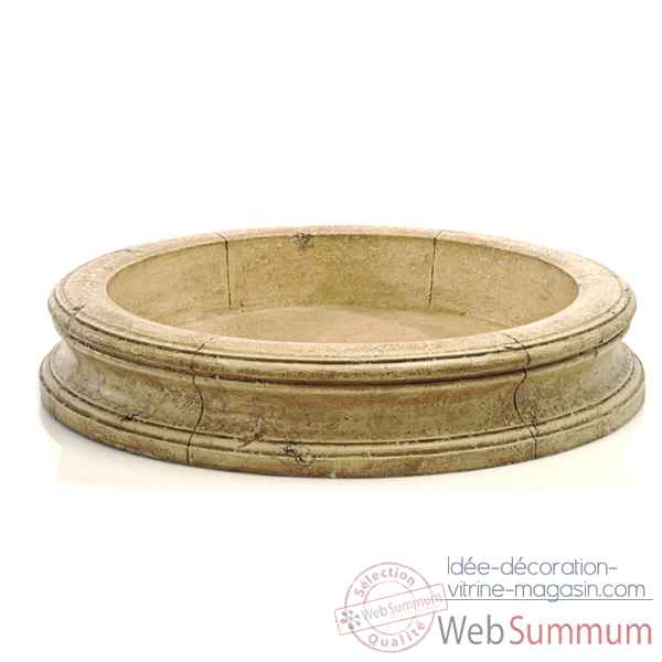 Fontaine-Modele Pisa Fountain Basin, surface pierre romaine-bs3191ros