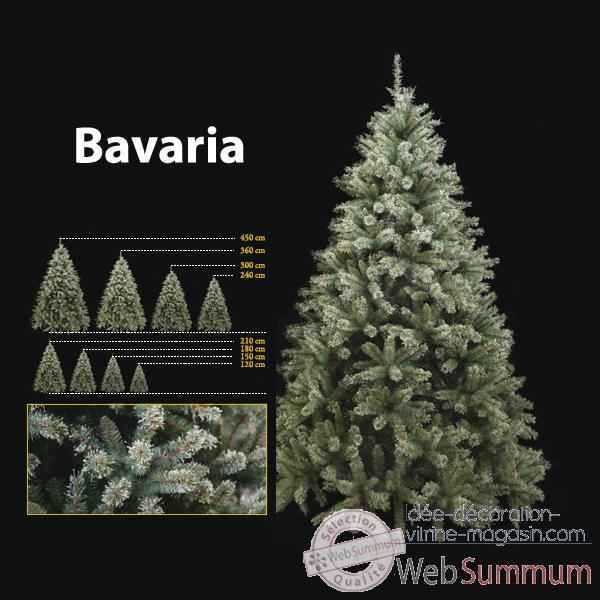 Sapin de Noel 450 cm Professionnel Bavaria Bleu Vert 2400 lumieres