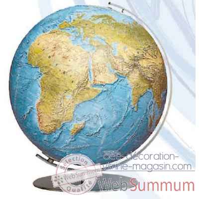 Globe lumineux colombus diam 34 collection classic duorama relief co213481f