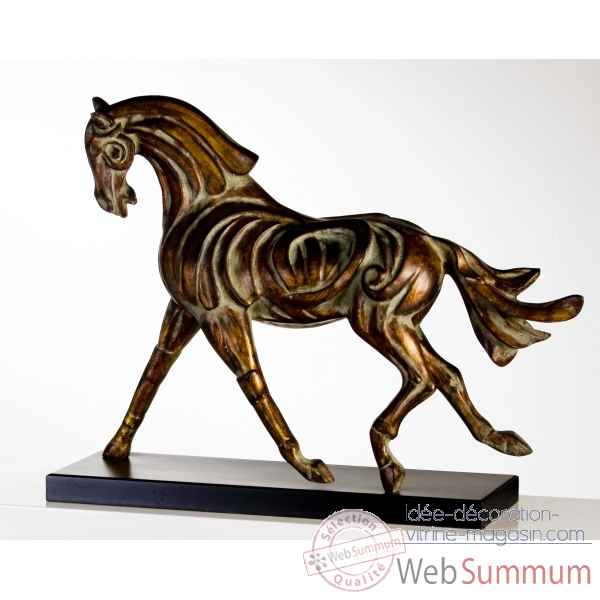 Sculpture \"firehorse\" bronze Casablanca Design -51955