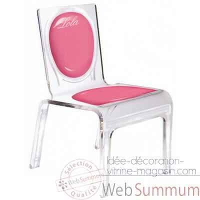 Chaise personnalisable Baby Gloss Bleue Aitali