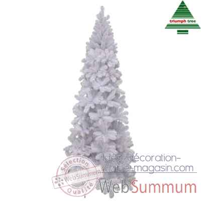 Sapin de noel slim icelandic pine iridesc. h215d97 blanc tips 924 -NF -390257