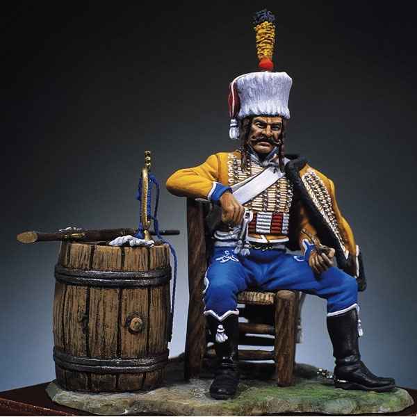 Figurine - Kit a peindre Trompette du 9e bis hussards - S7-F6