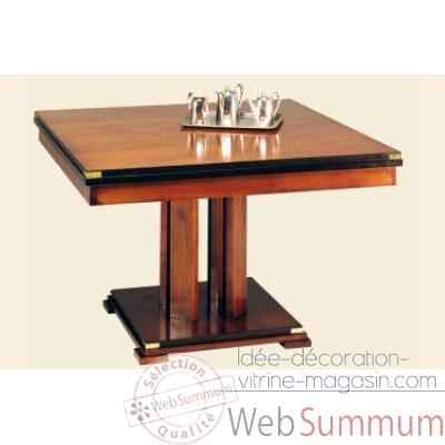 Table de repas \'Square\', avec patine, avec 1 allonge de 50 cm, epoque 19eme - 120 x 78 x 120 cm - SQ-059b