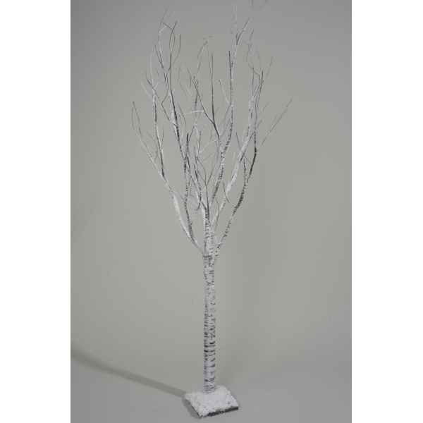 Arbre bouleau papier neige avec paillettes ignifuge 70 cm Kaemingk -688312