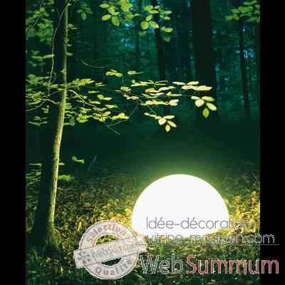 Lampe ronde socle a visser blanche Moonlight -magr750015