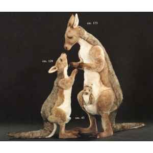 Peluche kangourou debout 175 avec son bebe et joey 120 cm Piutre -2411