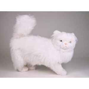 Peluche debout chat persan blanc 50 cm Piutre -2386