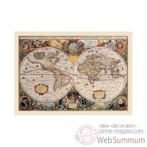 Carte avec anciens explorateurs Zoffoli -Art.3181