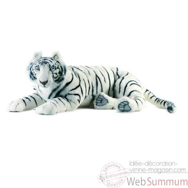 Anima - Peluche tigre blanc couche 100 cm -3951