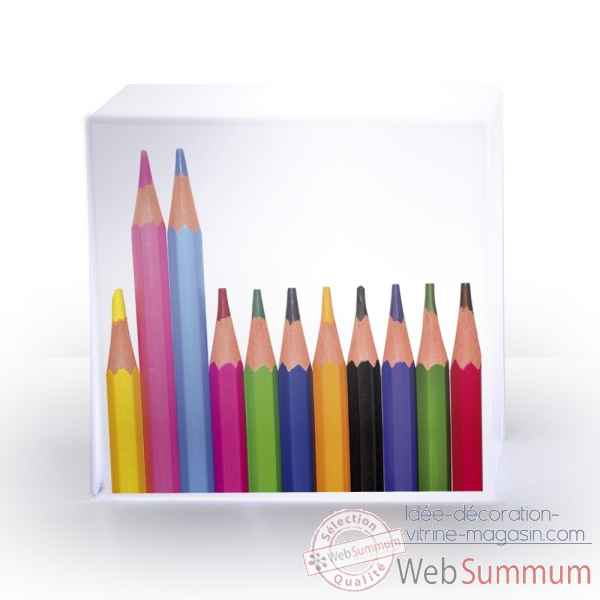 Lampe cube diffusante crayons Acrila -Acrila56