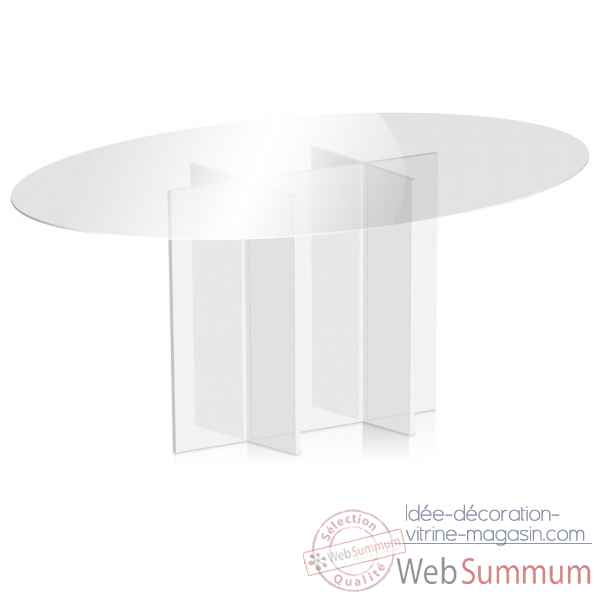 Table ovale blanc cali Acrila -Acrila153