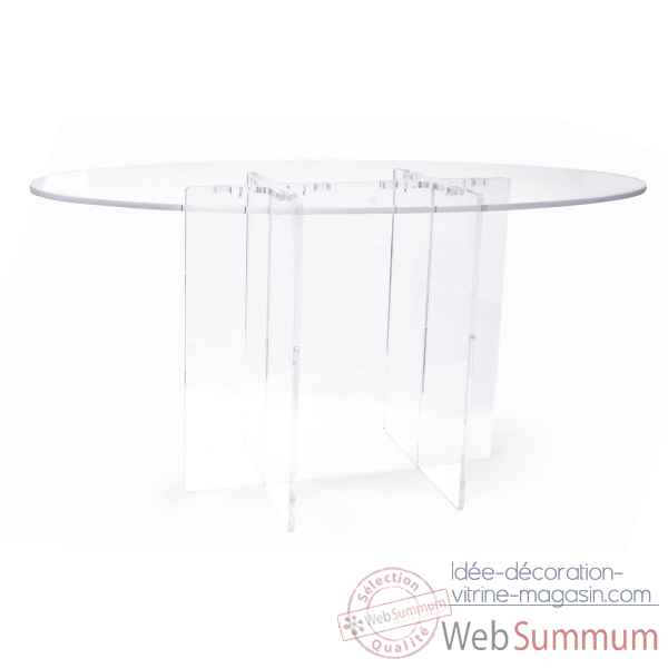 Table ovale transparente cali Acrila -Acrila154