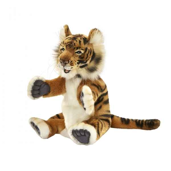 marionnette a main peluche realiste tigre -4039
