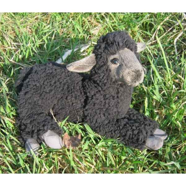 Peluche agneau noir couche 33cm (long.) Anima 5973