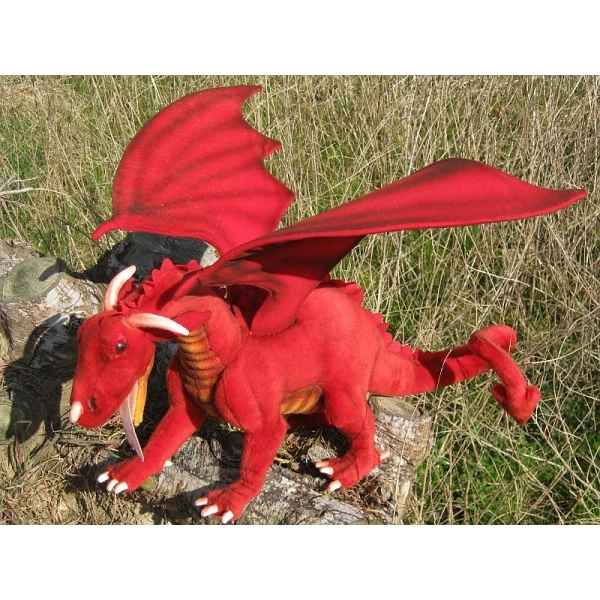 Peluche dragon rouge 70cm (long.) Anima 5936