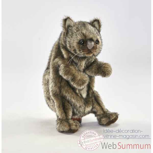 Peluche Wombat marionnette a main Anima -4029