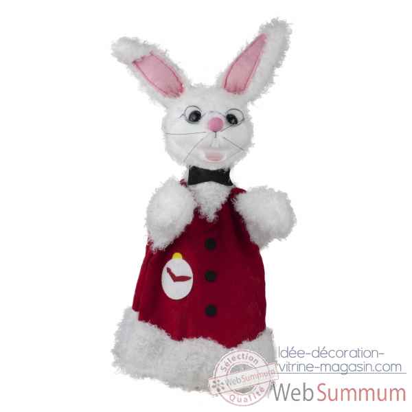 Marionnette à main Anima Scéna - Le lapin blanc - environ 30 cm - 22439a