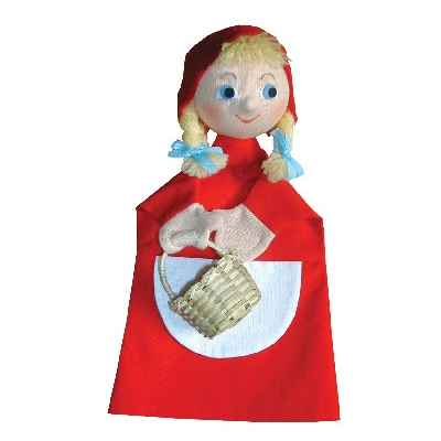 Marionnette a main Anima Scena - Le petit Chaperon Rouge - environ 30 cm - 22869a