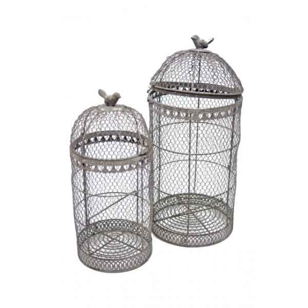 Set 2 cages a oiseaux Antic Line -SEB10452