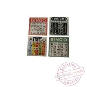 Set de 4 dessous de verre bingo Antic Line -SEB13817