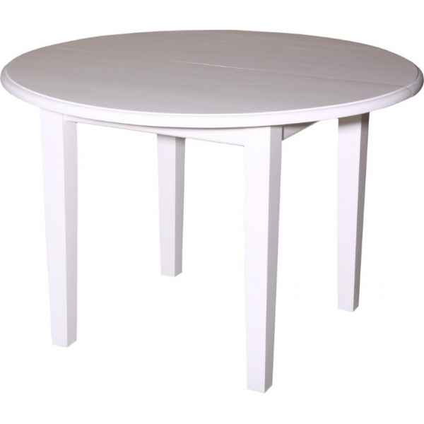 Table ronde 4 pieds + 2 allonges de 40 cms Antic Line -CD442