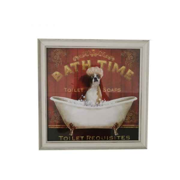 Tableau \\\"bath time\\\" chien aaron Antic Line -SEB13897