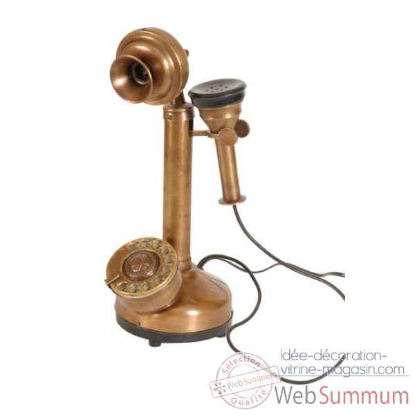 Telephone antique cuivre Antic Line -Dec6824