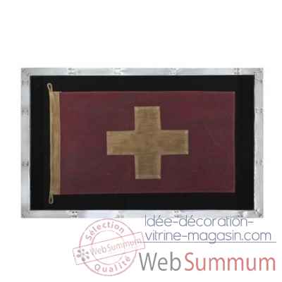 Cadre dakota drapeau suisse cadre en aluminium arteinmotion -qua-dak0097