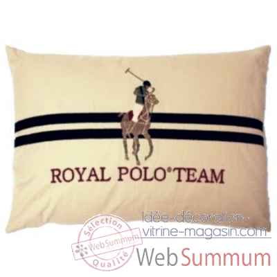 Grand coussin royal polo team arteinmotion -com-cus0173