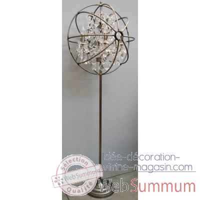 Lampe en fer avec cristal arteinmotion -com-lam0180