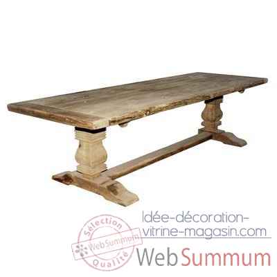 Table en bois recycle arteinmotion -tav-leg0046