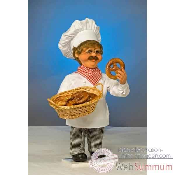 Automate - boulanger avec panier Automate Decoration Noel 171-B