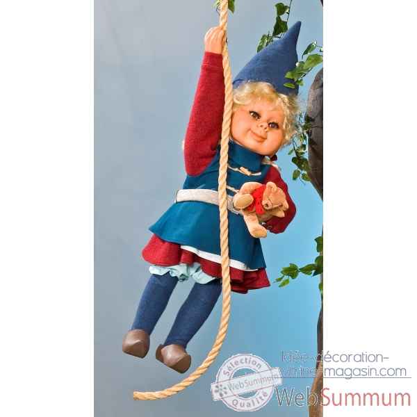 Automate - fillette elfe suspendue Automate Decoration Noel 664