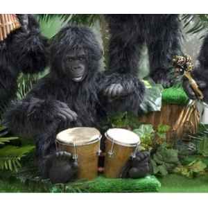 Automate - gorille jouant des bongos Automate Decoration Noel 294