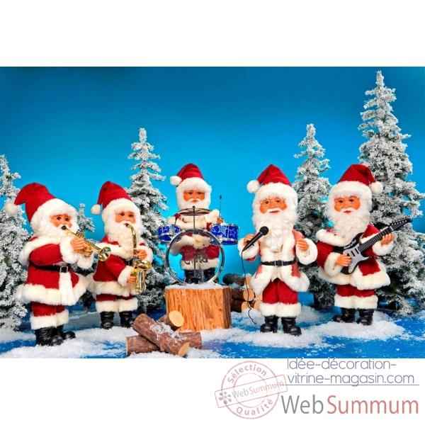 Automate - ochestre du pere-noel (new style) Automate Decoration Noel 885-N