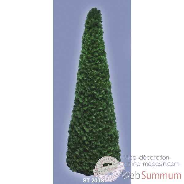 Sapin de noel geant professionnel cone vert de 1m a 4m structure acier branches sapins