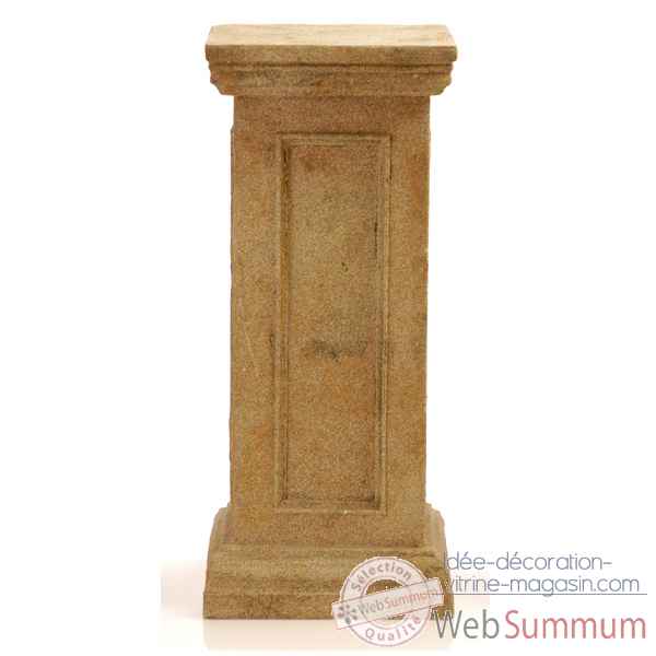 Piedestal et Colonne-Modele Bristol Podest  Medium, surface marbre vieilli combines avec or-bs1024wwg