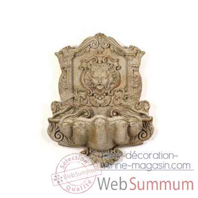 Fontaine-Modele Wind God Wall Fountain, surface pierre romaine-bs2197ros