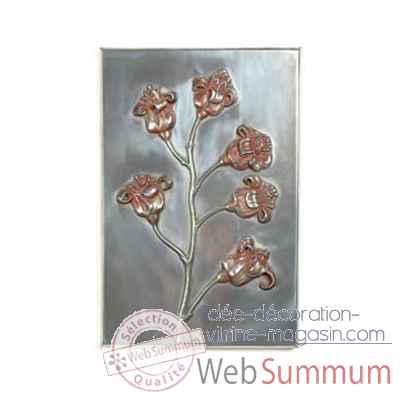 Décoration murale-Modèle Poppy Wall Plaque, surface aluminium-bs2313alu