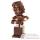 Sculpture Ribbon Head Bust, bronze nouveau et fer -bs1728nb -iro