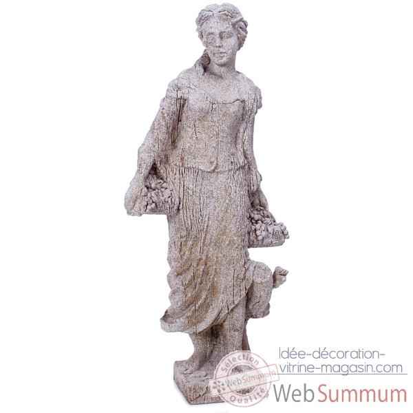 Sculpture Goddes of Autumn, pierres granite -bs3134gry