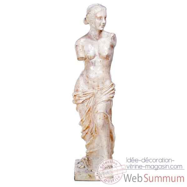 Video Sculpture Venus de Milo, pierre albatre blanc -bs3135alaw